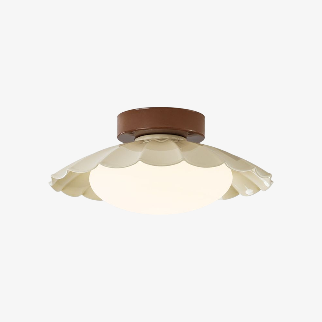 Pluvoria Modern Minimalist Scalloped Clouds Ceiling Light - Sleek Ceiling Lamp with Clean Lines T536