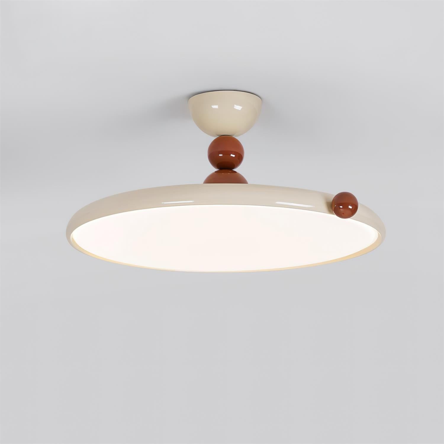 French Style Retro Round Flying Disc Ceiling Lamp M235