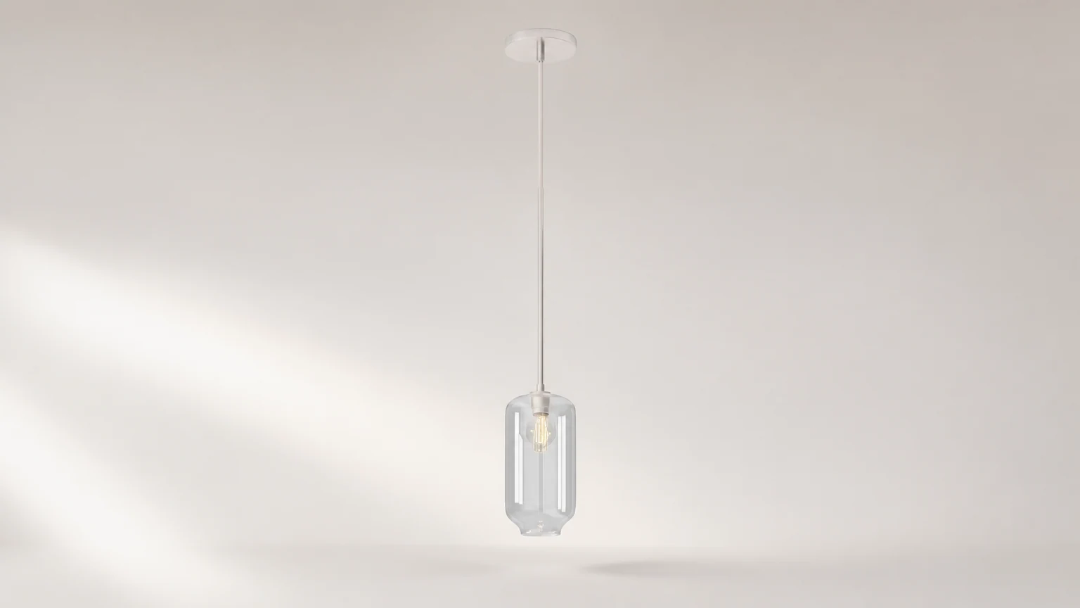 Lampa wisząca Lumivelle Pebble w nowoczesnym pomieszczeniu