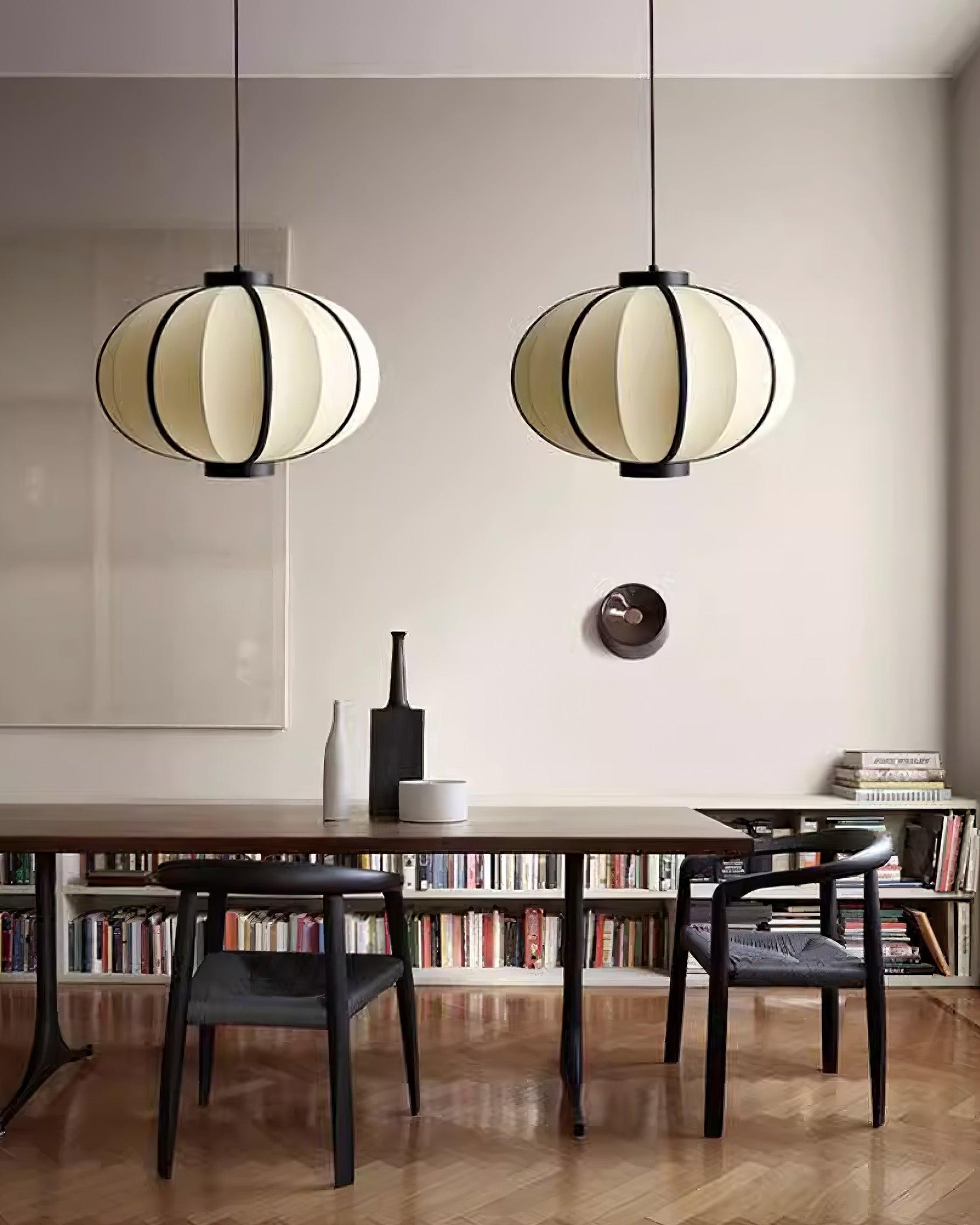 Minimalist Black and White Lantern Pendant Lamp M220