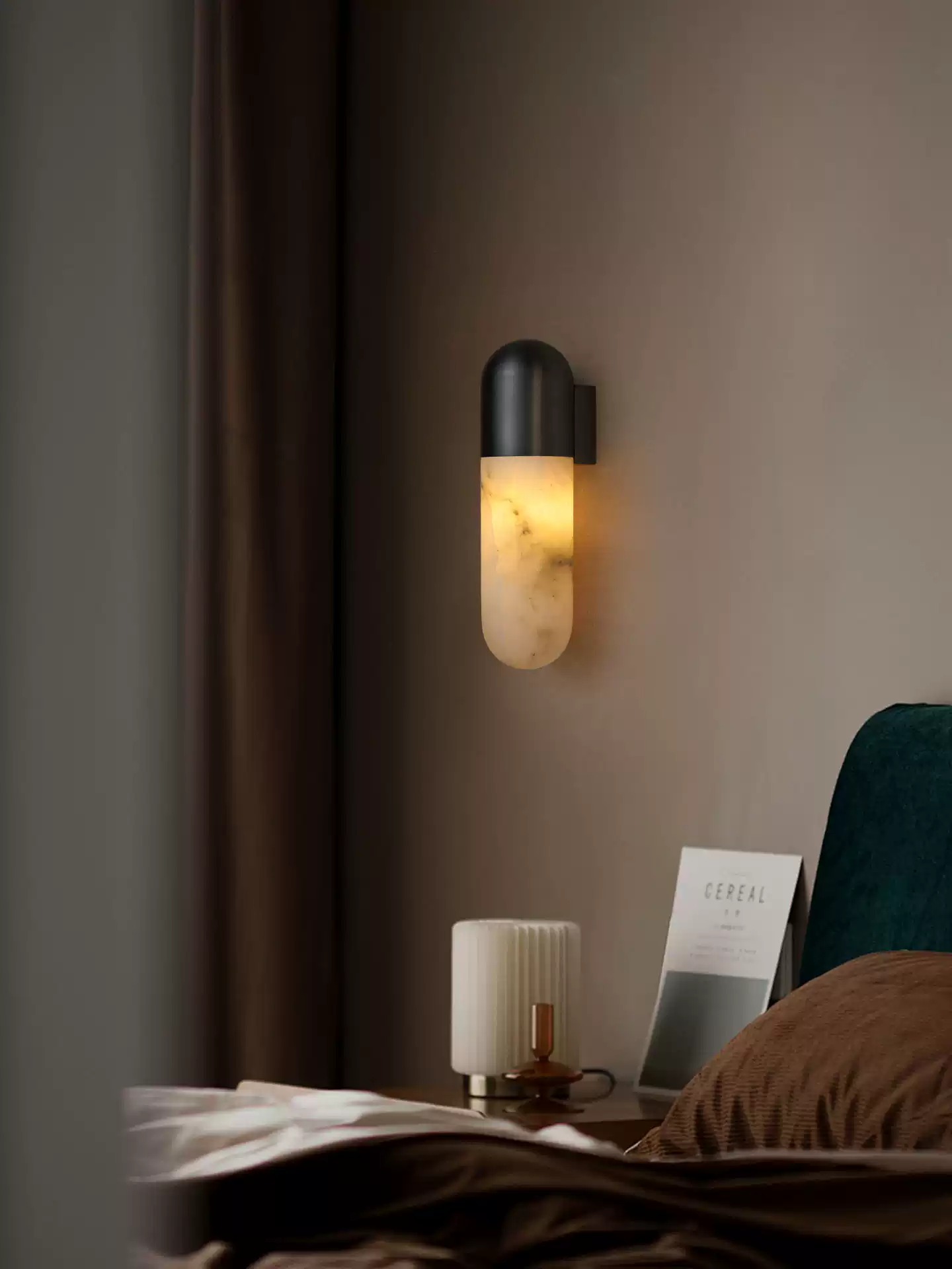 Capsule Alabaster Sconce D405
