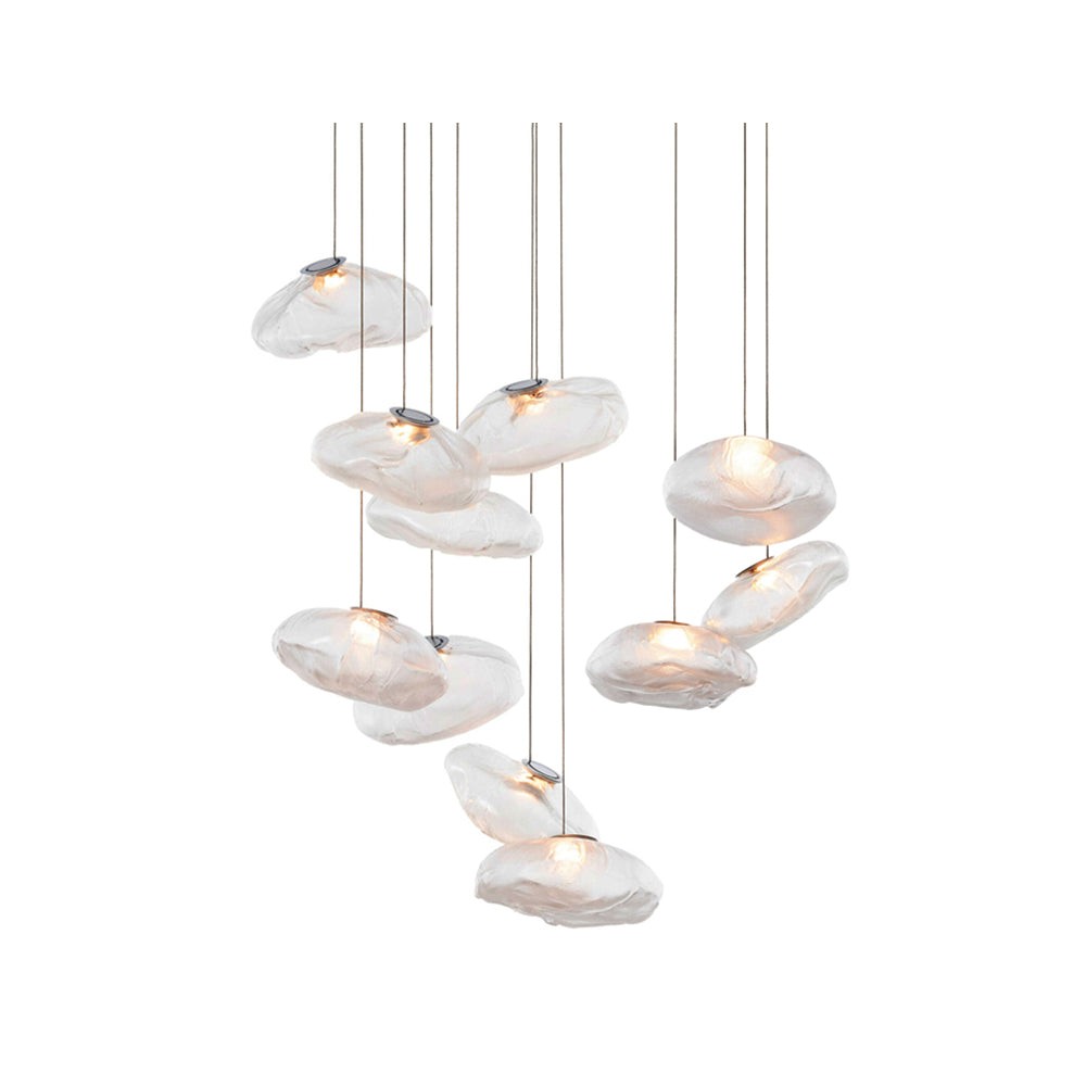 Multi-Head Irregular Glass Bubble Chandelier M180