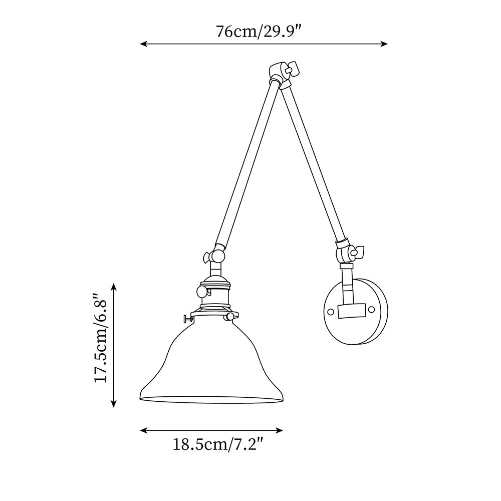 Personalized Green Bell-Shaped Wall Lamp M256