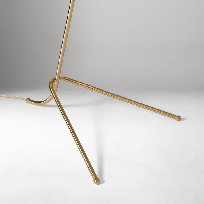 Oslan Scalloped Shade Floor Lamp - Modern Lighting with Arched Base T012