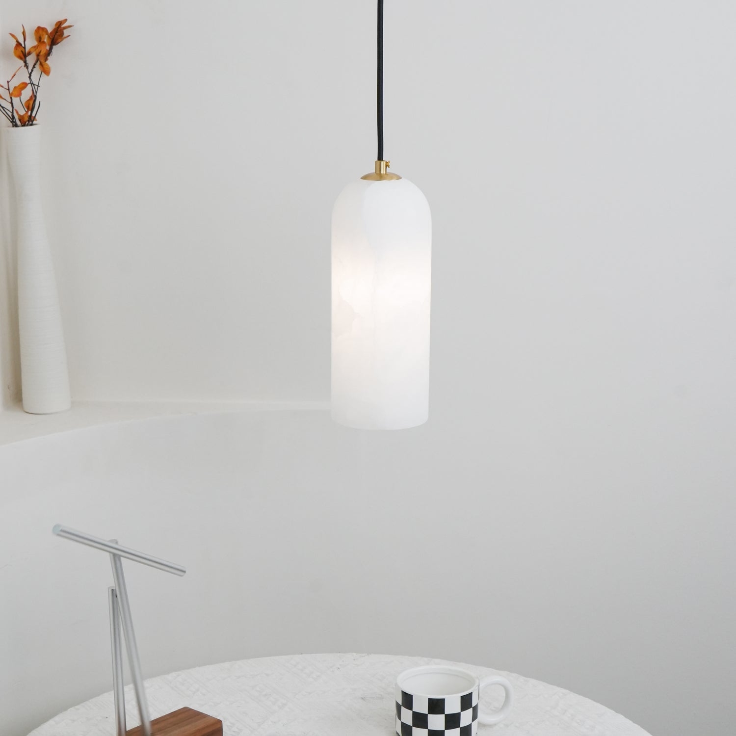 Nordic Modern  Alabaster Monty Pendant Light D888