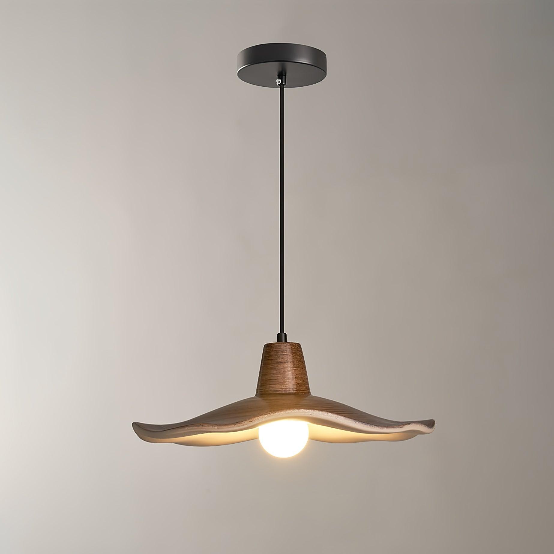 Black Imitation Walnut Wood Grain Kitchen Pendant Lamp M08