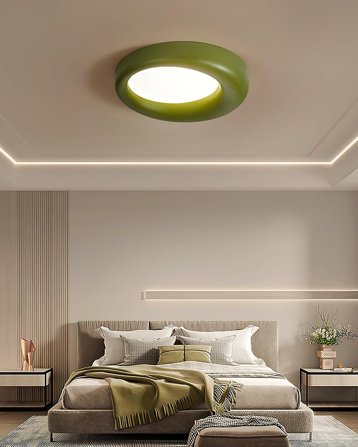 Center Offset Concentric Circle Acrylic Ceiling Lamp M413