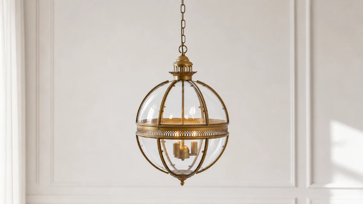 Lampa wisząca Braeden D533 prezentowana jako ciepła scena wisząca we wnętrzu