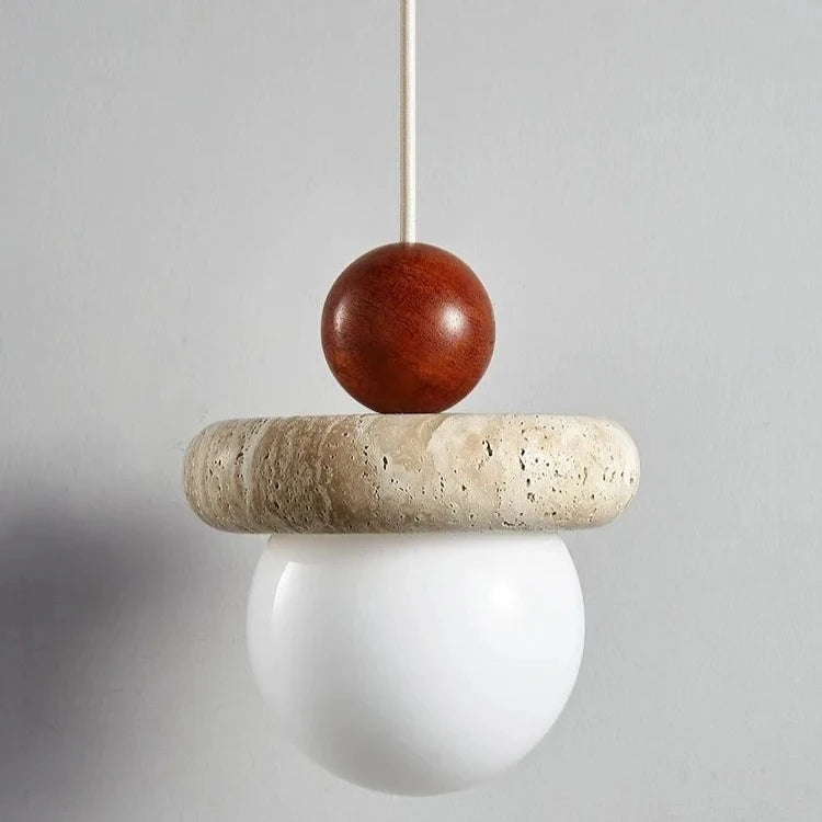Cream Travertine Pendant Chandelier D926