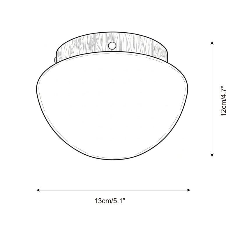 Honeyed Dome Ceiling Lamp D317