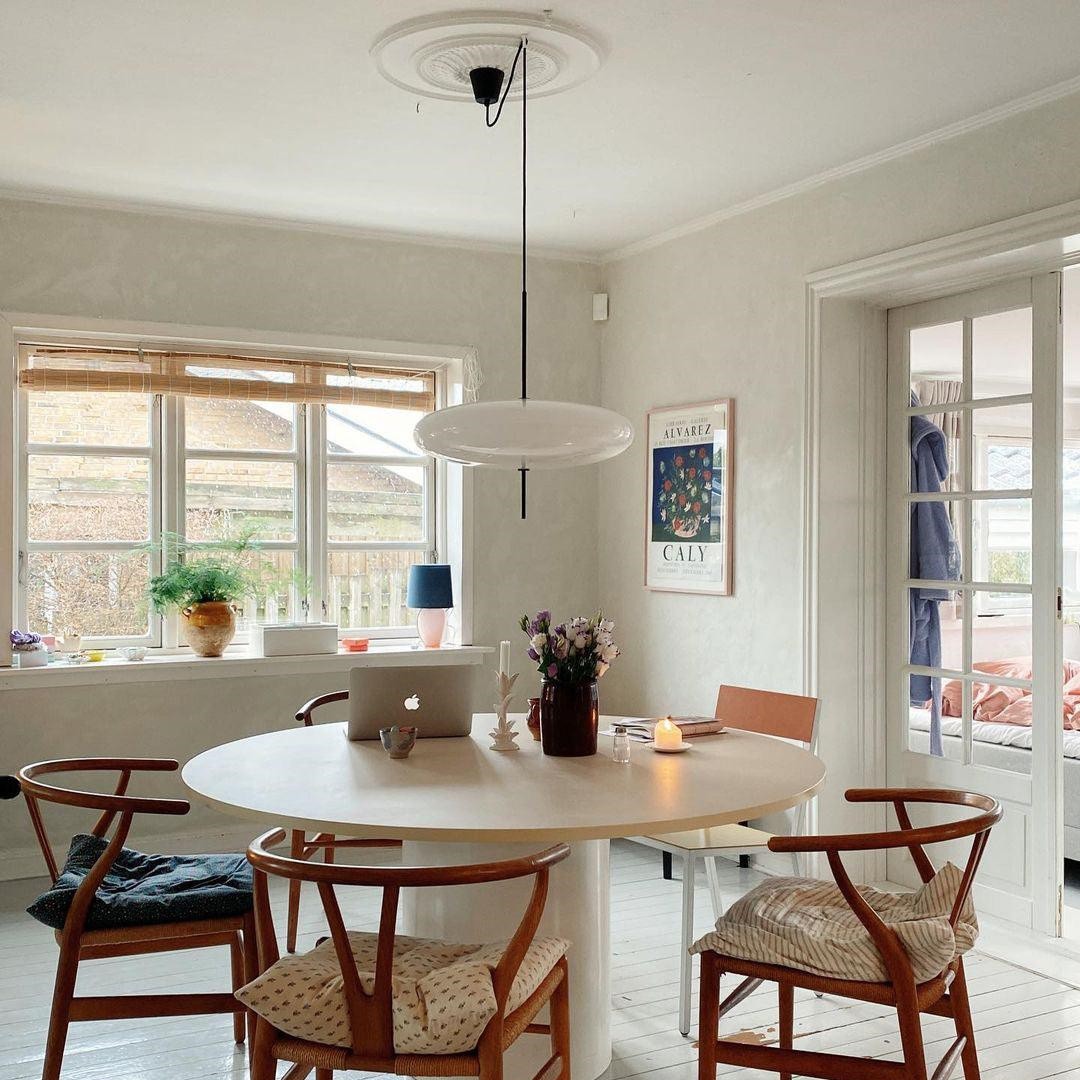 Modern Elliptical Shape Pendant Light