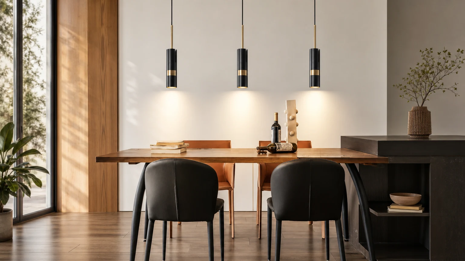 Spotlight D769 Nordisk LED-pendellampa i metall för rumsmiljö