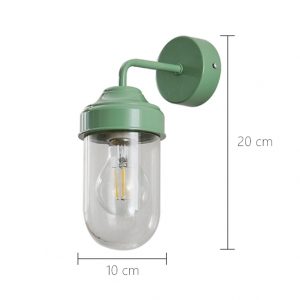 Candy Wall Lamp size diagram showing 10 cm diameter and 20 cm height