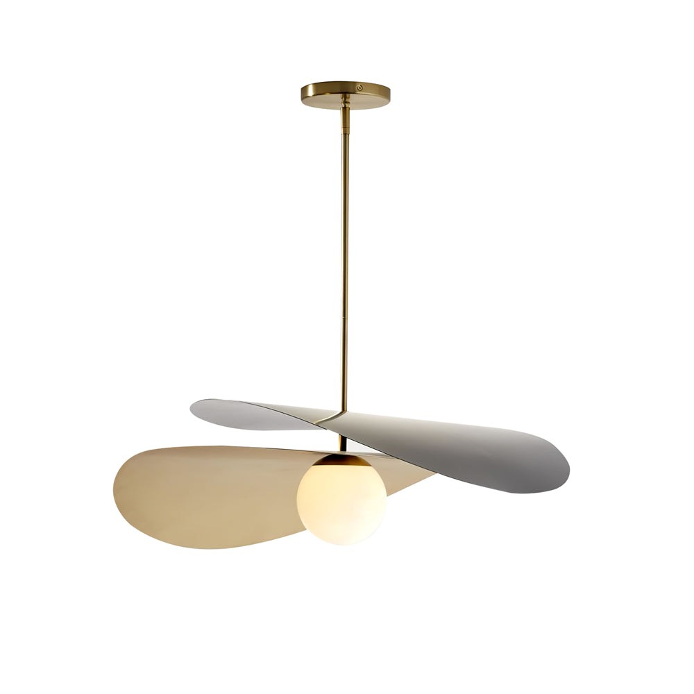 Nordic Simple Double-layer Spherical Glass Ball Chandelier M124