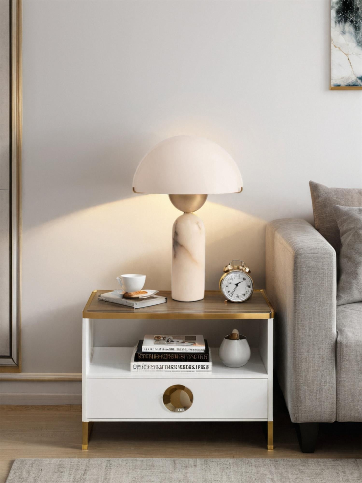 Peono Alabaster Table Lamp D440