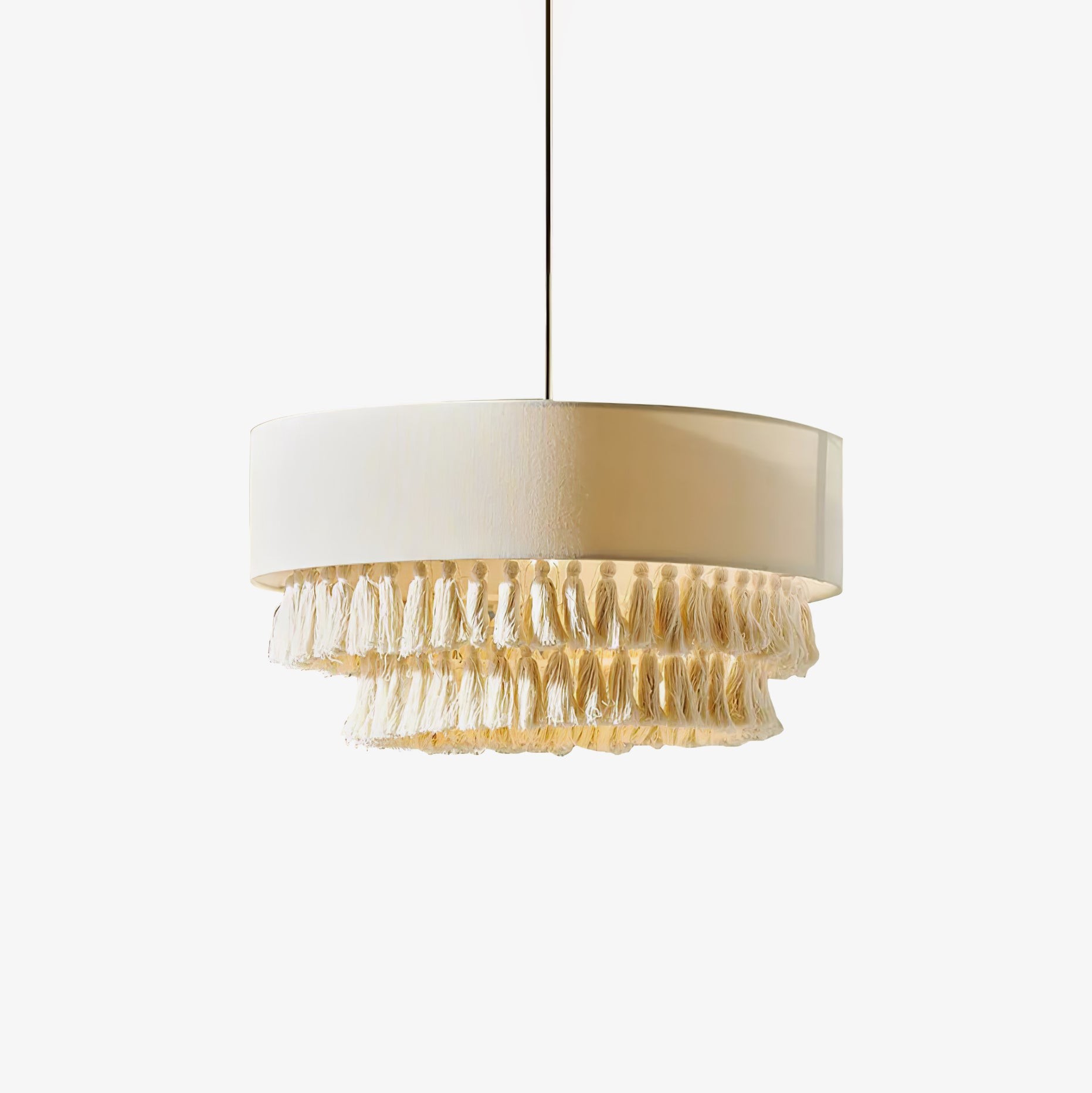Bohemian Hemp Rope Tassel Chandelier M557