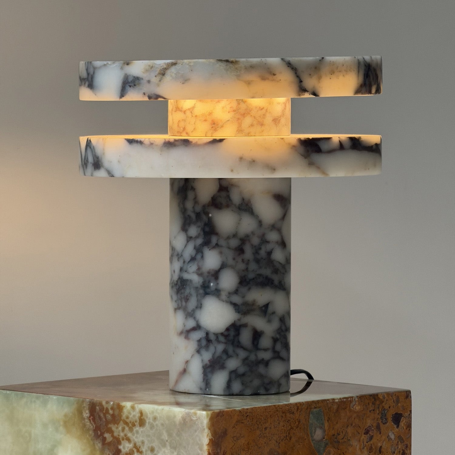 Pillar Marble Table Lamp D567