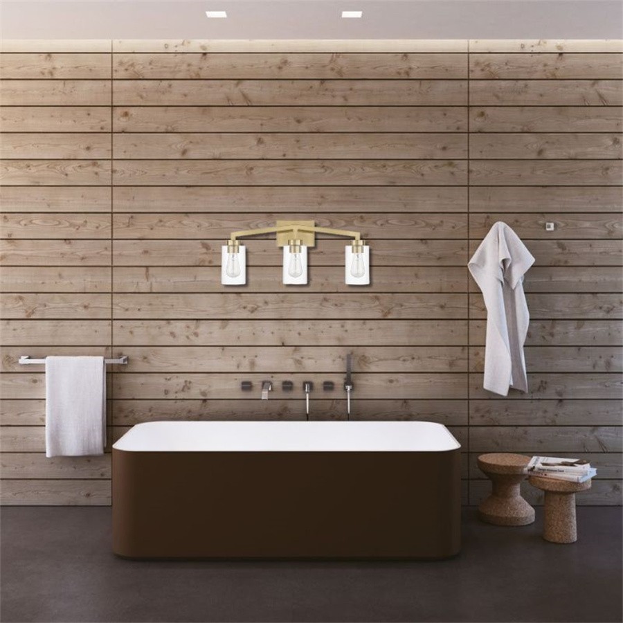 Industrial Cylindrical Brass Wall Lamp For Bathroom S114