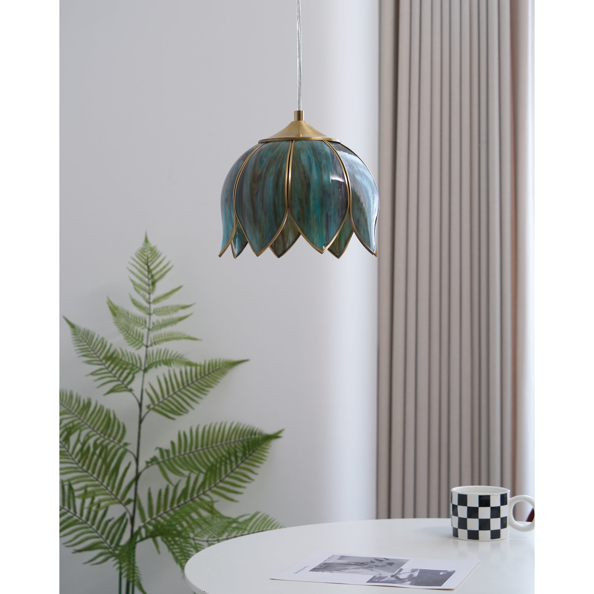 Retro Lotus Pendant Lamp D582