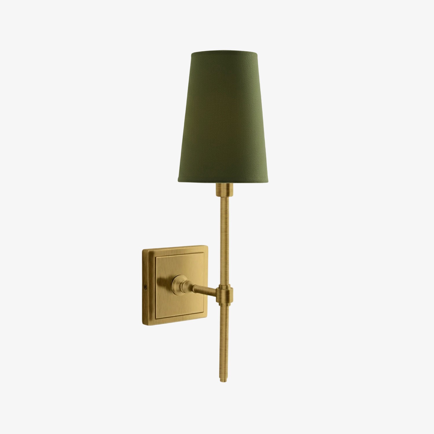 Derlina White Linen Shades Wall Lamp – Retro Metal Multi-Head Lighting Fixture T273