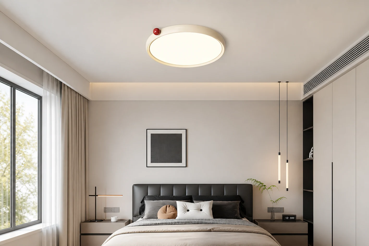 Lampa sufitowa LED Geos D09 w scenie lifestylowej