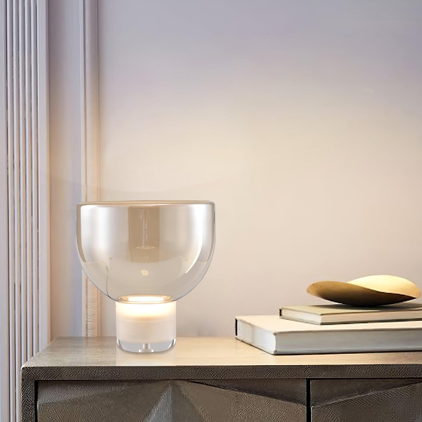 Nordic Simple Modern Luxury Glass Table Lamp For Study Room M412