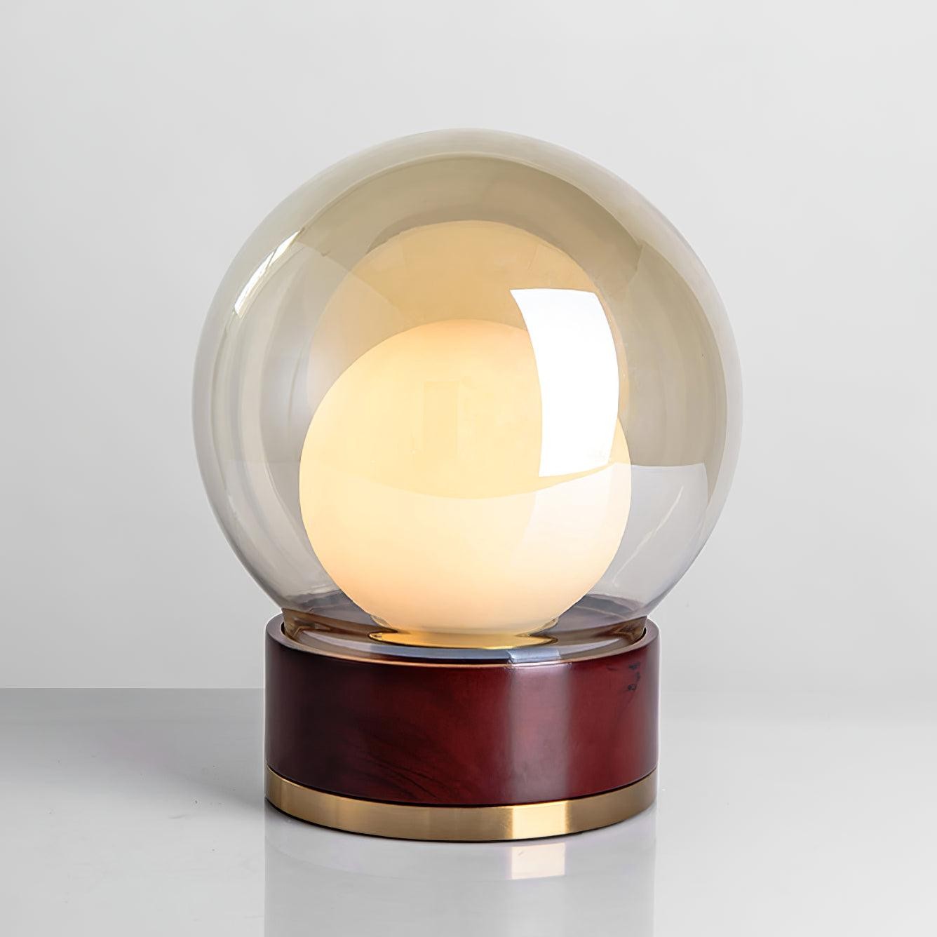 Simple Creative Wood Orb Table Lamp M527