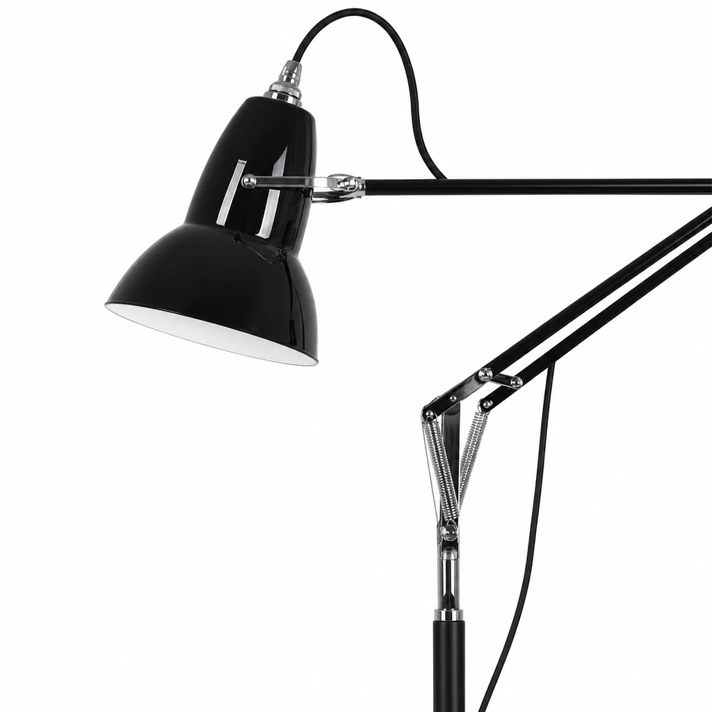Närbild av Modryx golv i lättmetallfinish och justerbar konstruktion