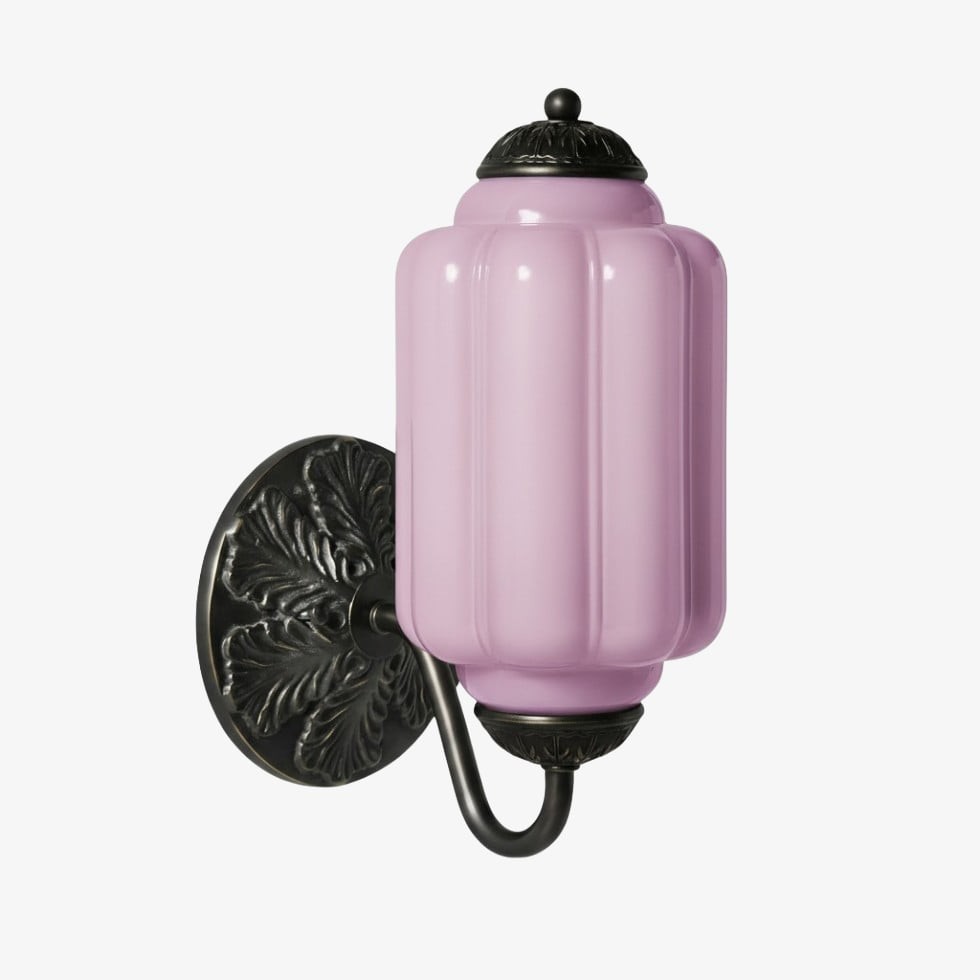 Eloise Brass Wall Sconce – Elegant Milk Glass Vintage Lighting T290