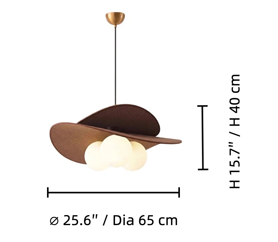 Żyrandol Orrise o dużych wymiarach, średnica 65 cm, wysokość 40 cm