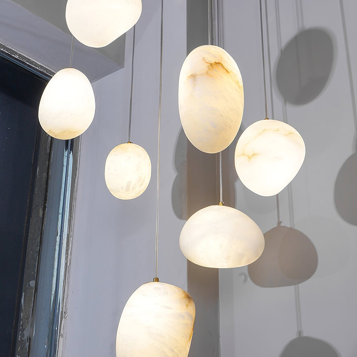 Pebbles Alabaster Pendant Lamp M439