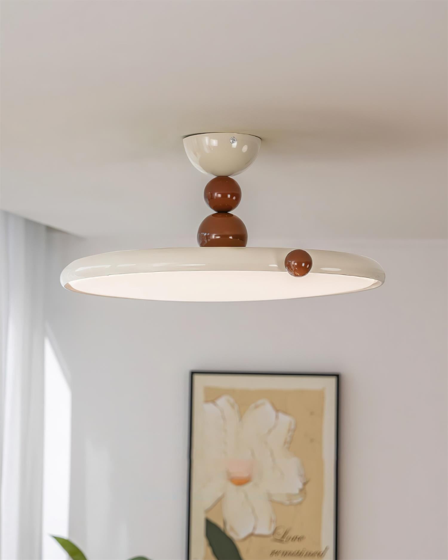 French Style Retro Round Flying Disc Ceiling Lamp M235