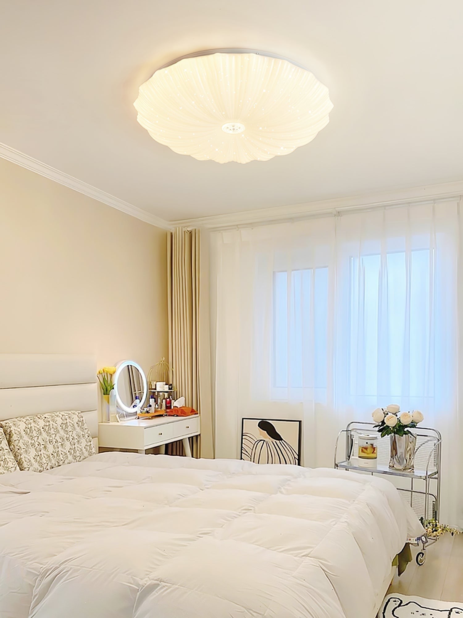 Acrylic Shell Round Ceiling Lamp M516