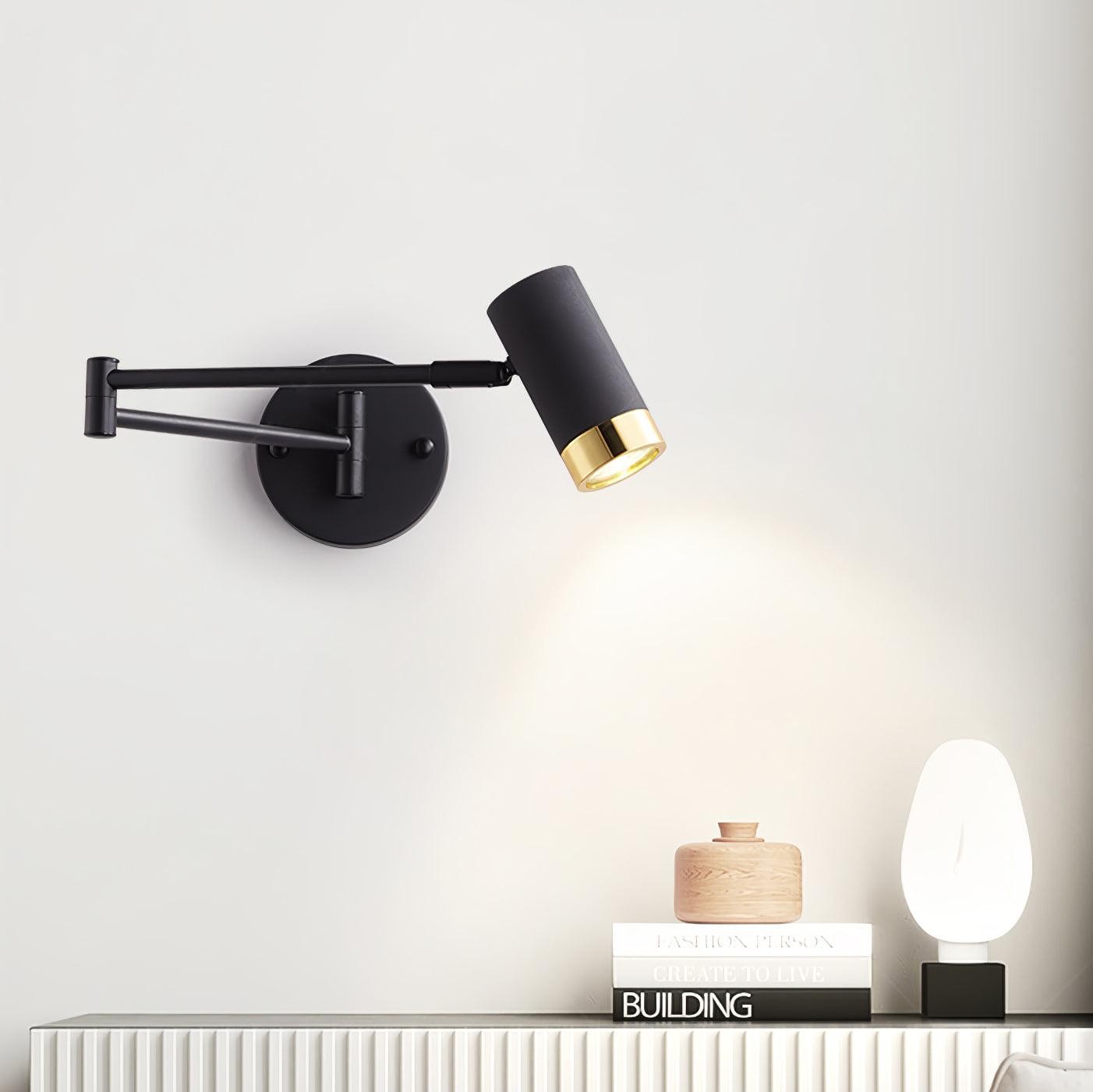 Modern Industrial Telescopic Revolving Adjustable Swing Arm Wall Lamp M430