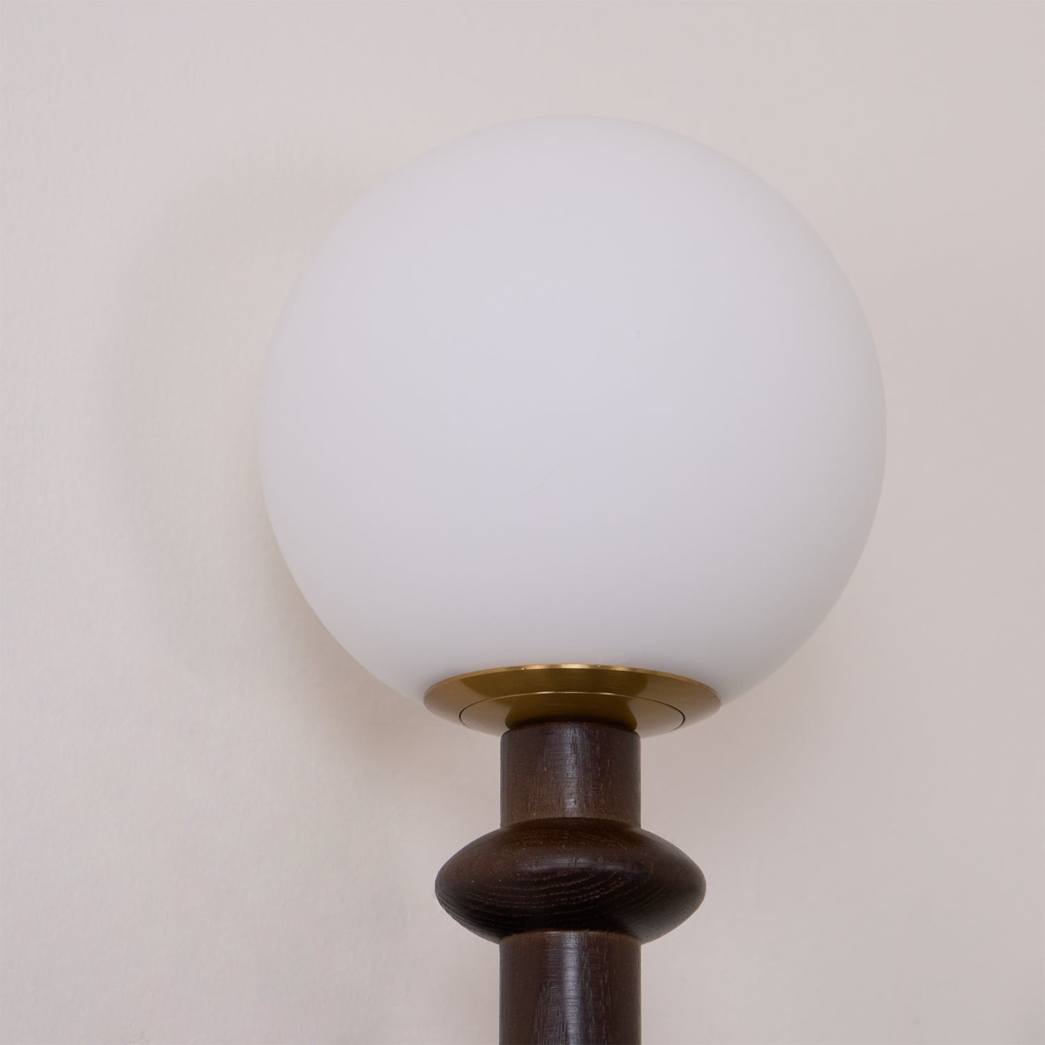 French Simple Vintage Bedside Wooden Glass Wall Lamp M428