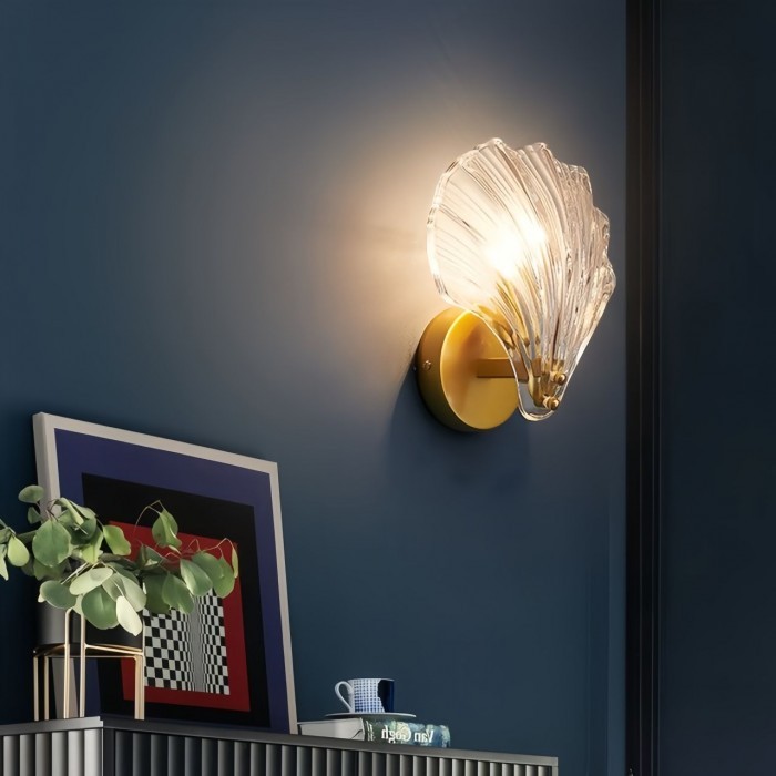 Modern Glass Design Shell Wall Lamp S139