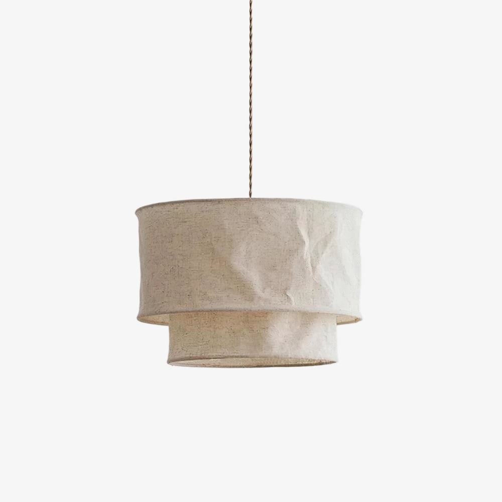 Aeroloom Texture Pendant Lamp - Soft Layered Fabric Shade Modern Decorative Lighting T525
