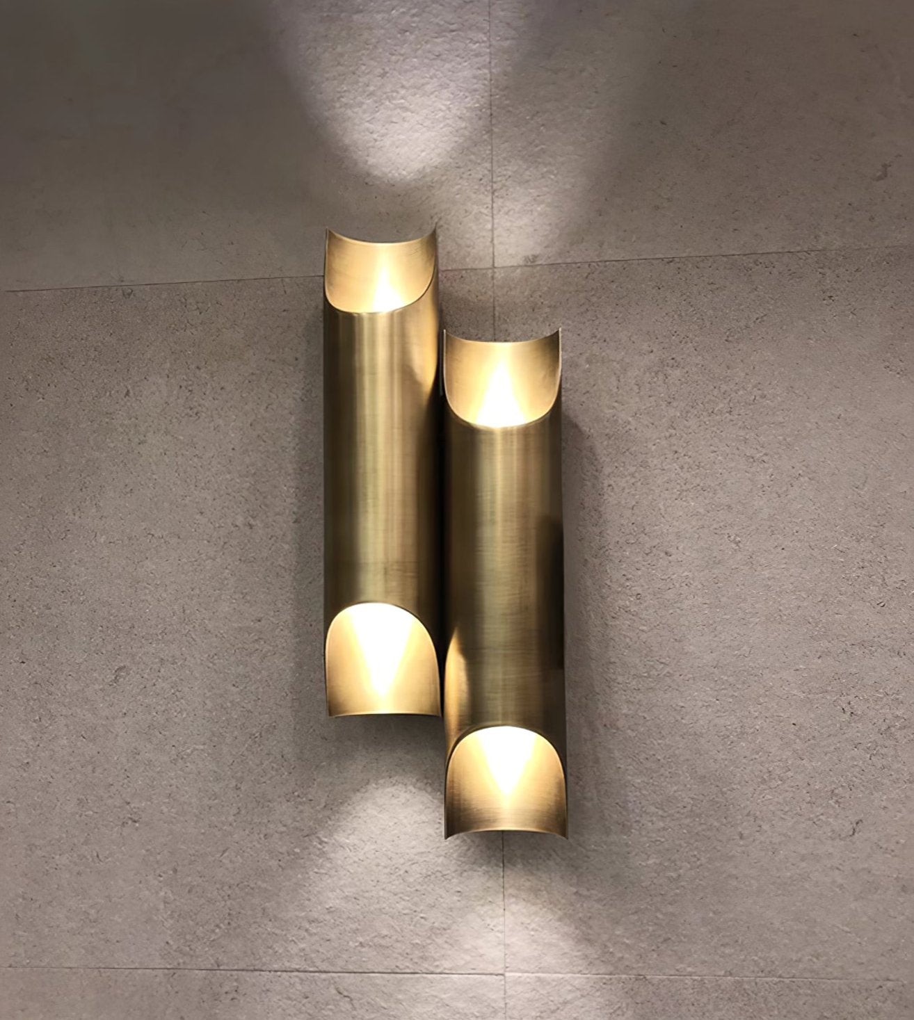 Brass Double Tube Wall Lamp M83