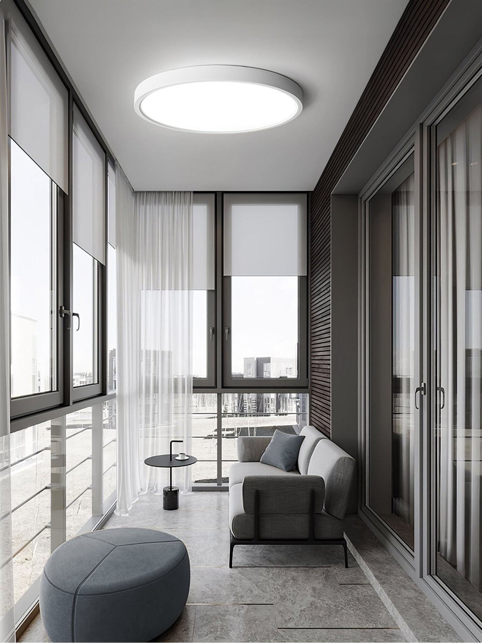 Minimalist Modern Round Acrylic Ceiling Light For Bedroom M498
