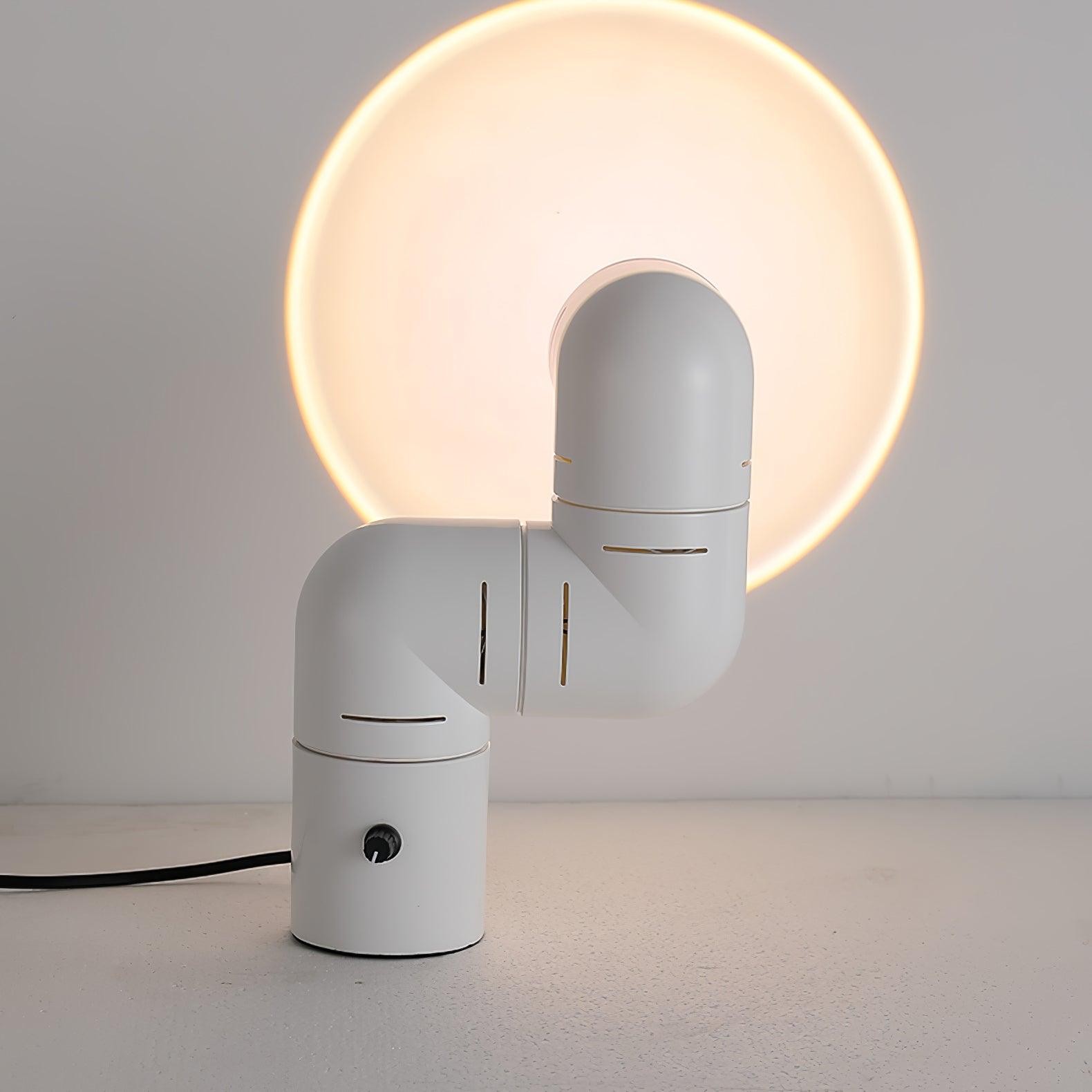 Red Tubular Table Lamp Suitable For Bedroom M20