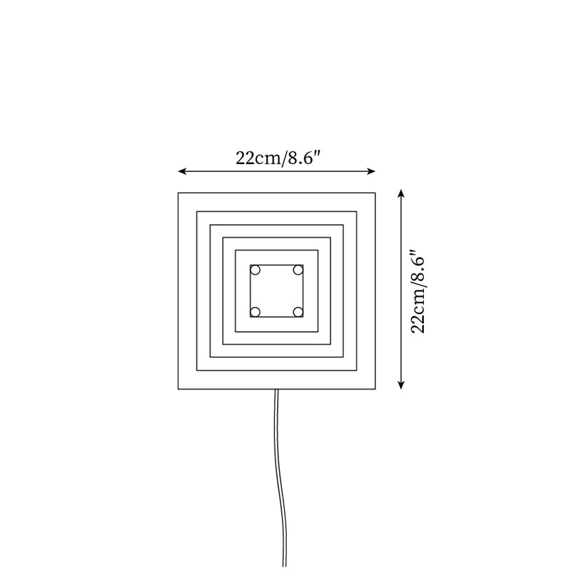 Bedin Plug In Wall Lamp D24