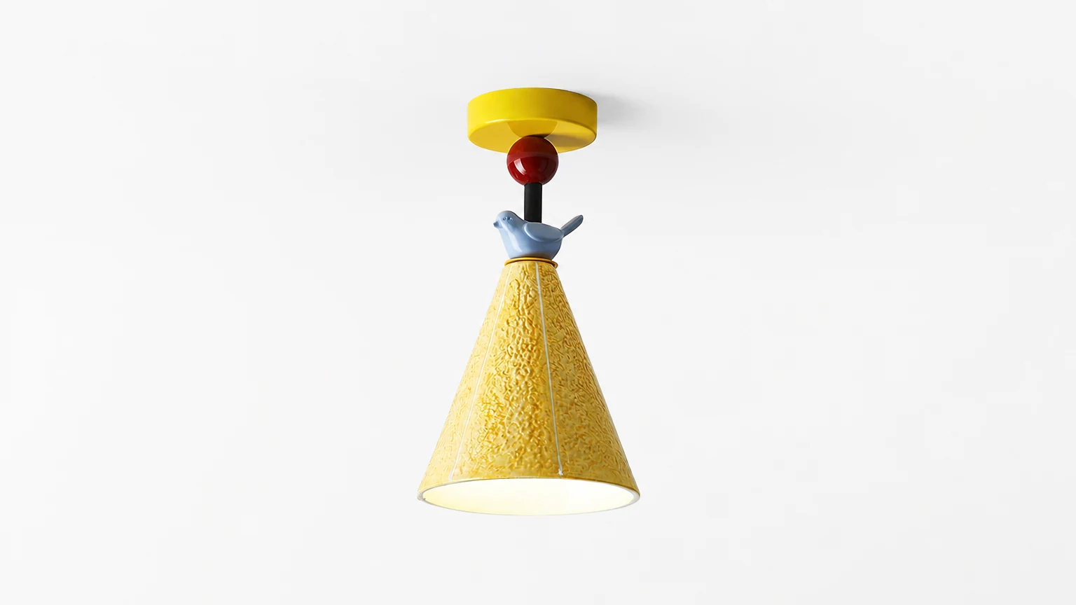 Lampa sufitowa Tweetie D208 w jasnym pomieszczeniu