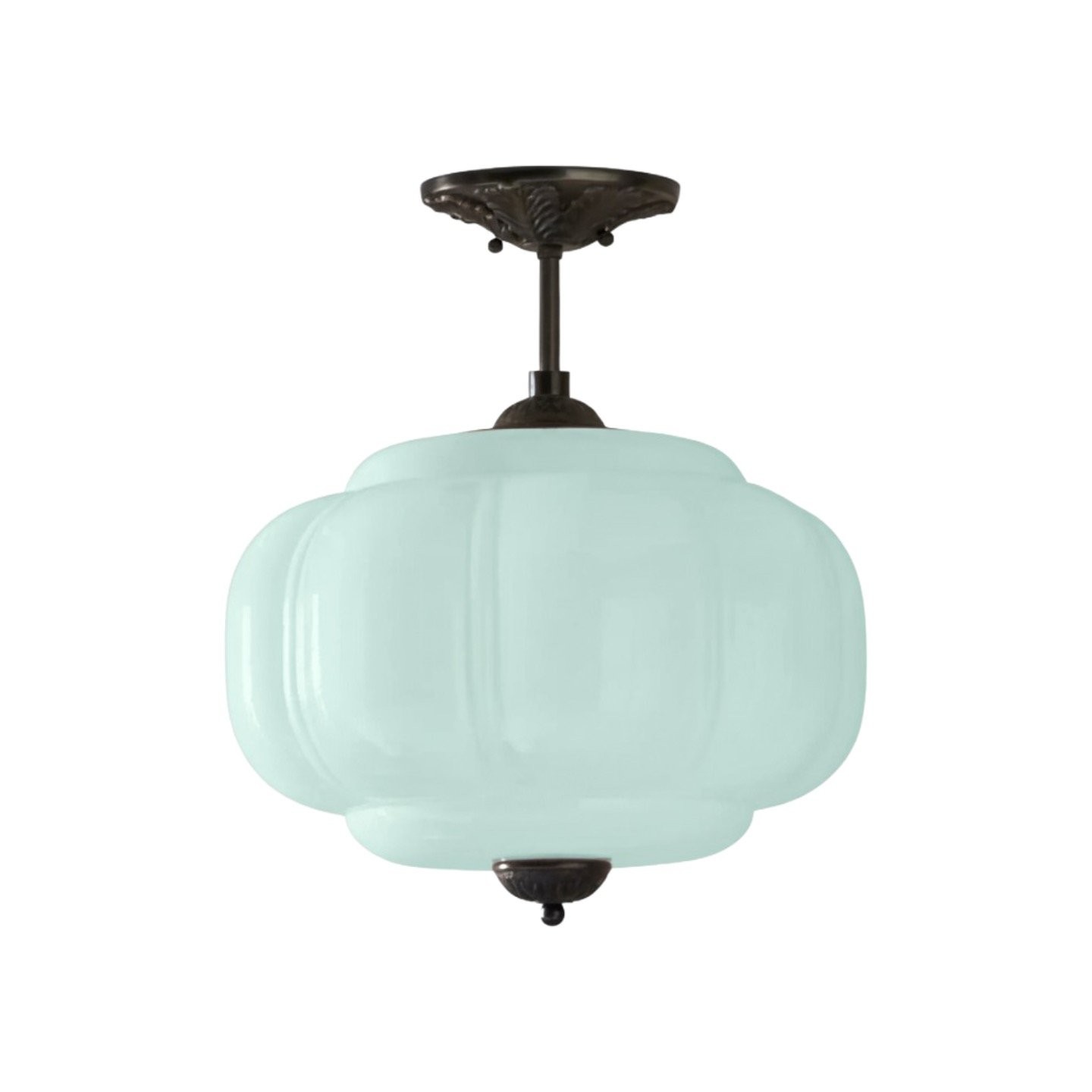 Eloise Vintage Glass Chandelier - Milk Glass Home Accent T289