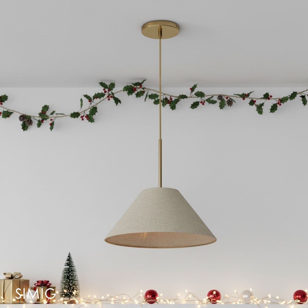 Conica Sculptural Fabric Cone Pendant Light - Modern Design for Dining Room T089