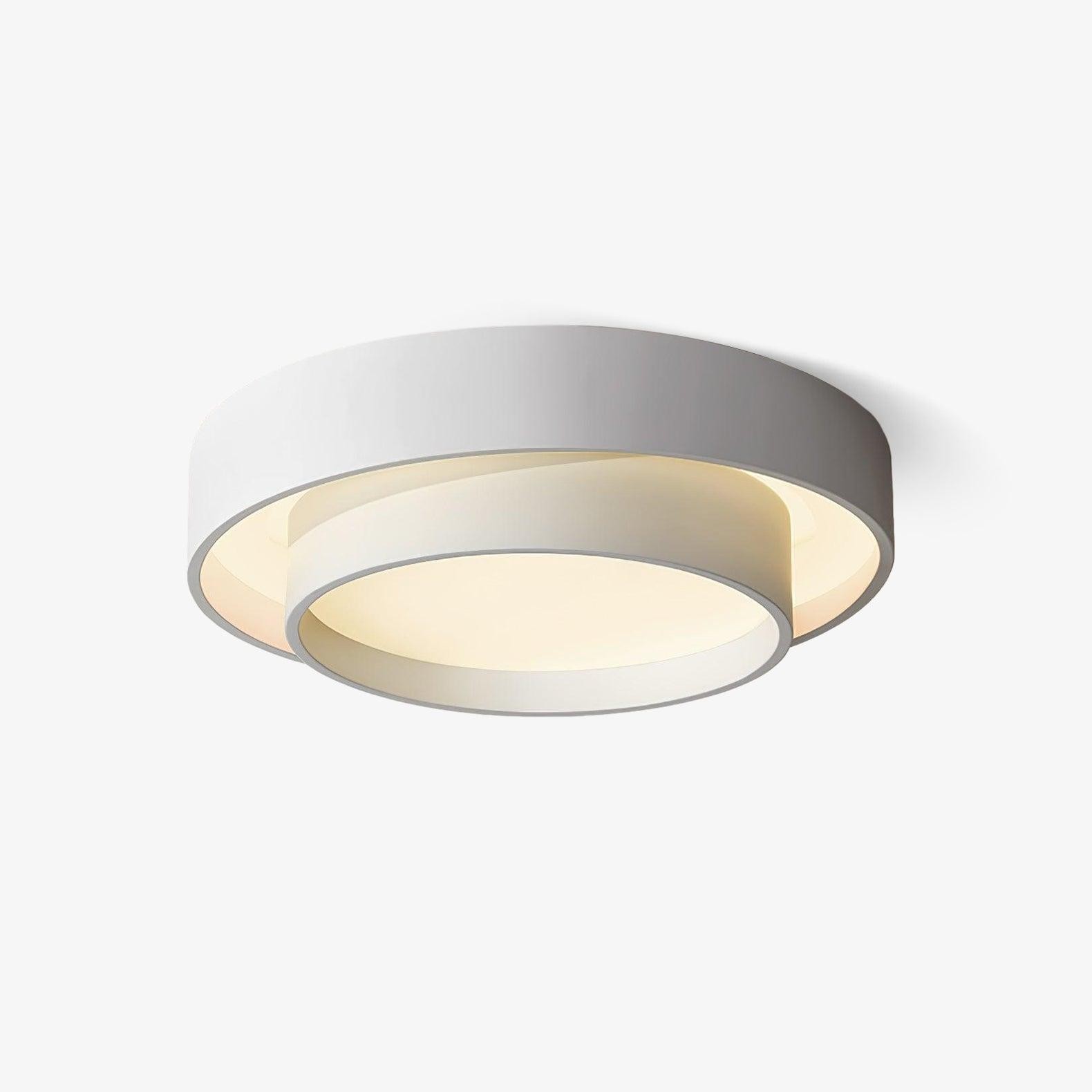 Produktvisning av hvit Centric 5700 LED-taklampe isolert