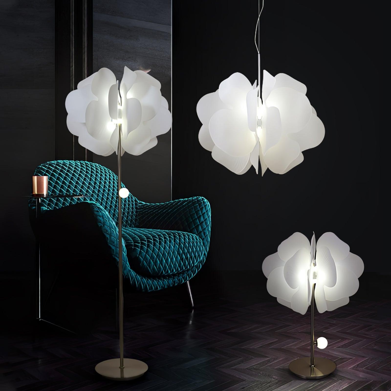 Modern Plastic Flower Design Pendant Lamp M43