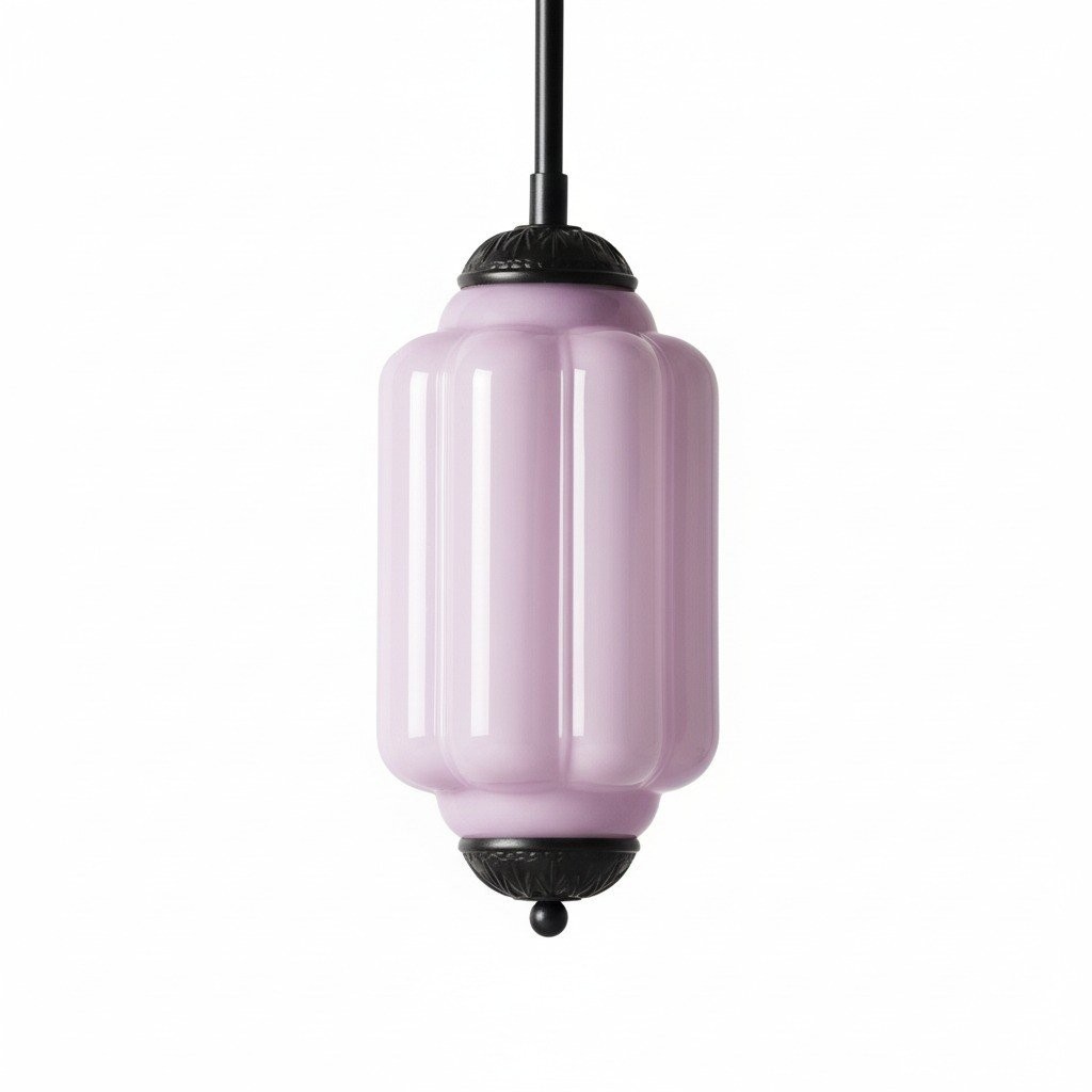 Eloise Vintage Glass Chandelier - Milk Glass Home Accent T289