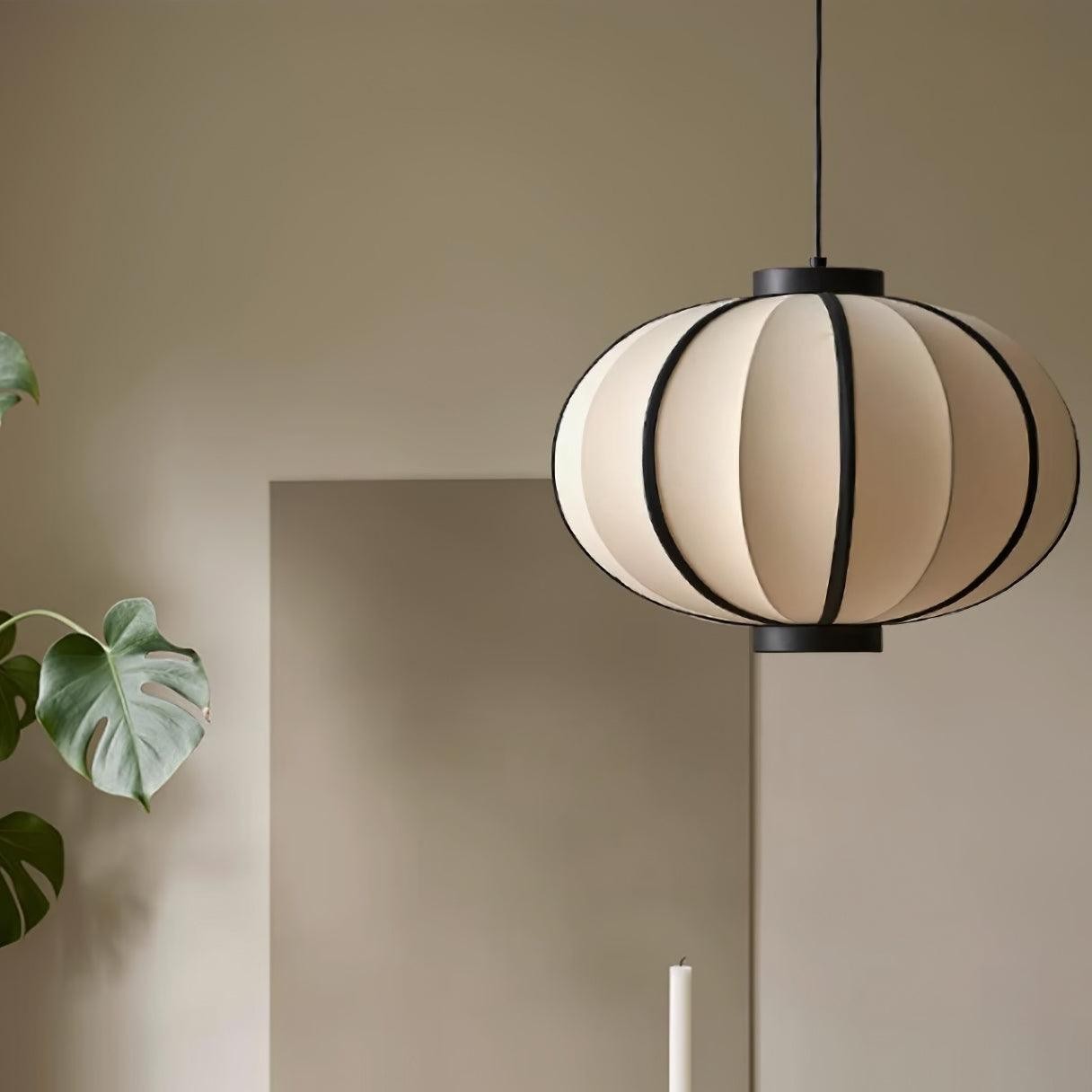 Minimalist Black and White Lantern Pendant Lamp M220