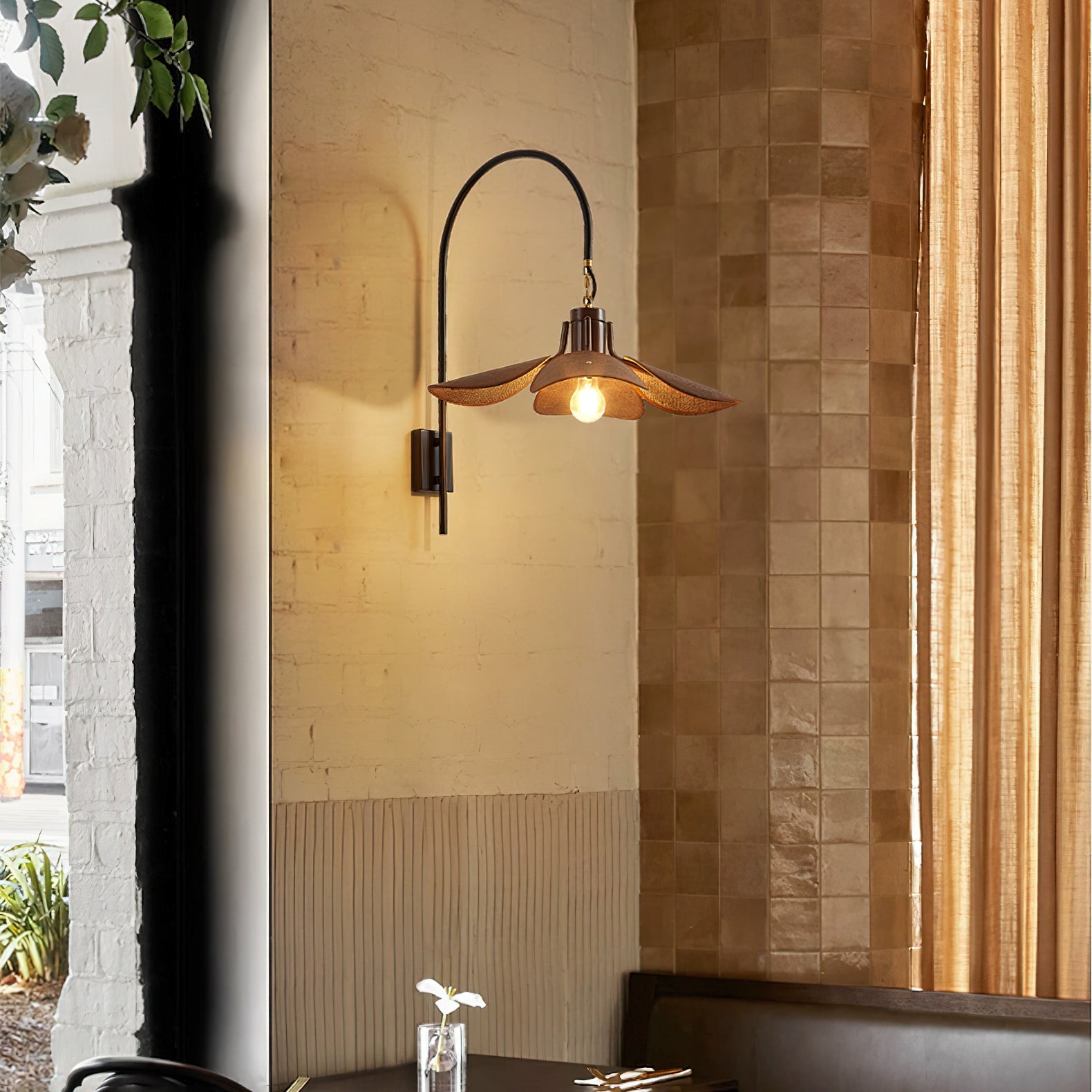 Retro Wabi-Sabi Style Petal Bloom Wall Lamp M33
