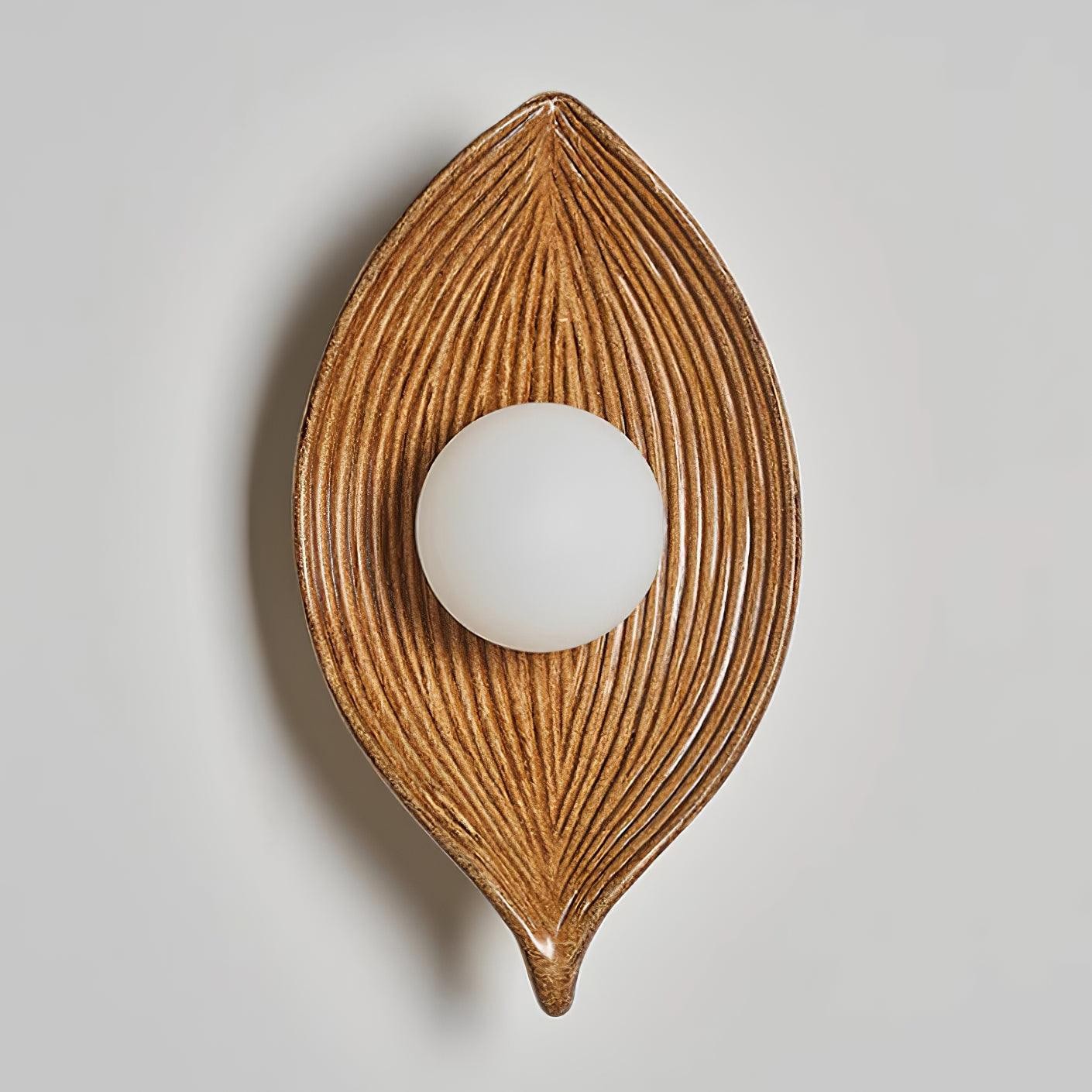 Contemporary Nordic Leaf Resin Wall Light M369